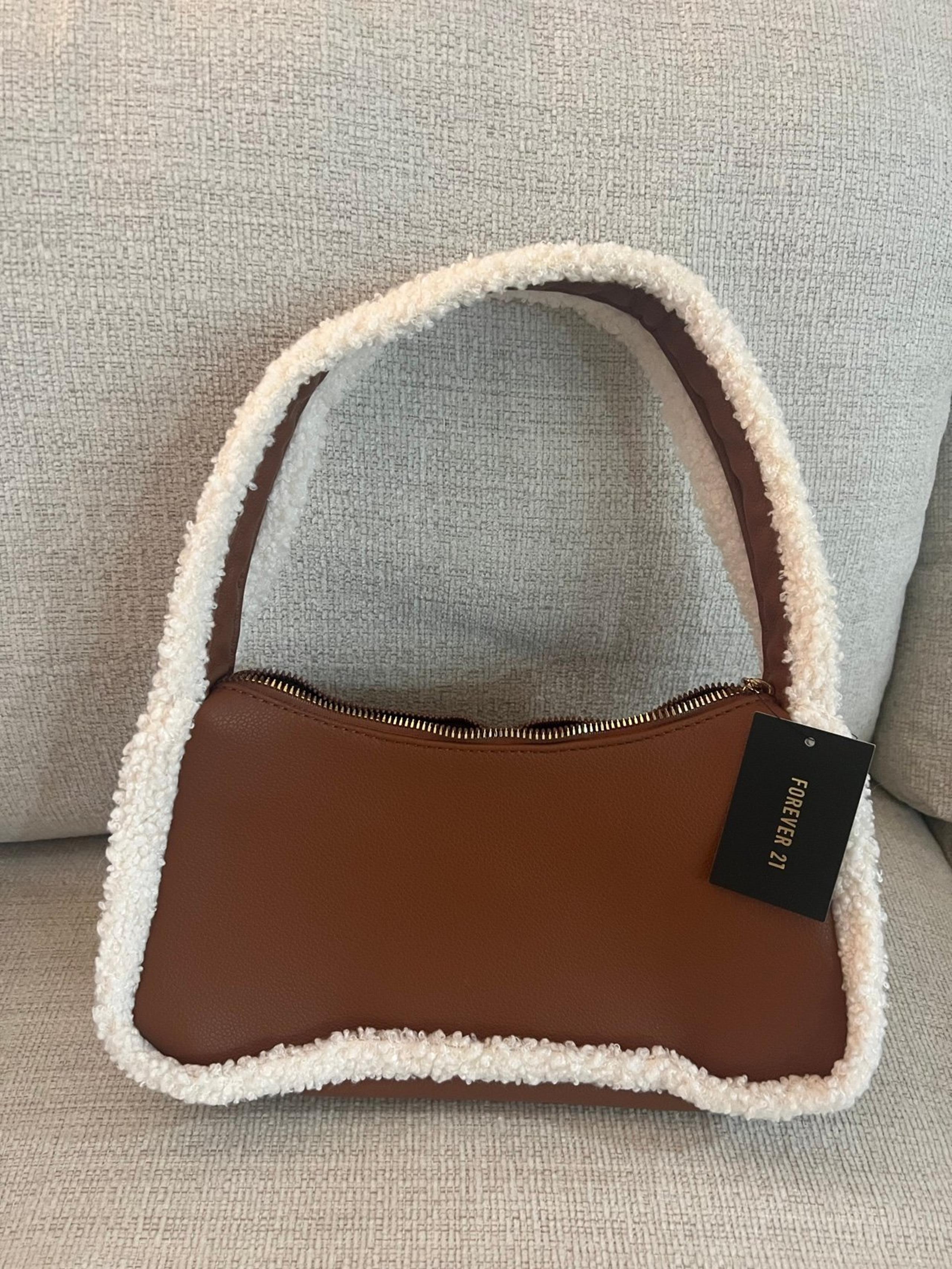 Forever 21 brown leather shoulder bag