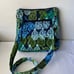 Vera Bradley zipper hipster green forest leaf shoulder crossbody bag purse women