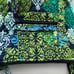 Vera Bradley zipper hipster green forest leaf shoulder crossbody bag purse women