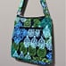 Vera Bradley zipper hipster green forest leaf shoulder crossbody bag purse women