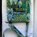 Vera Bradley zipper hipster green forest leaf shoulder crossbody bag purse women