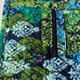 Vera Bradley zipper hipster green forest leaf shoulder crossbody bag purse women