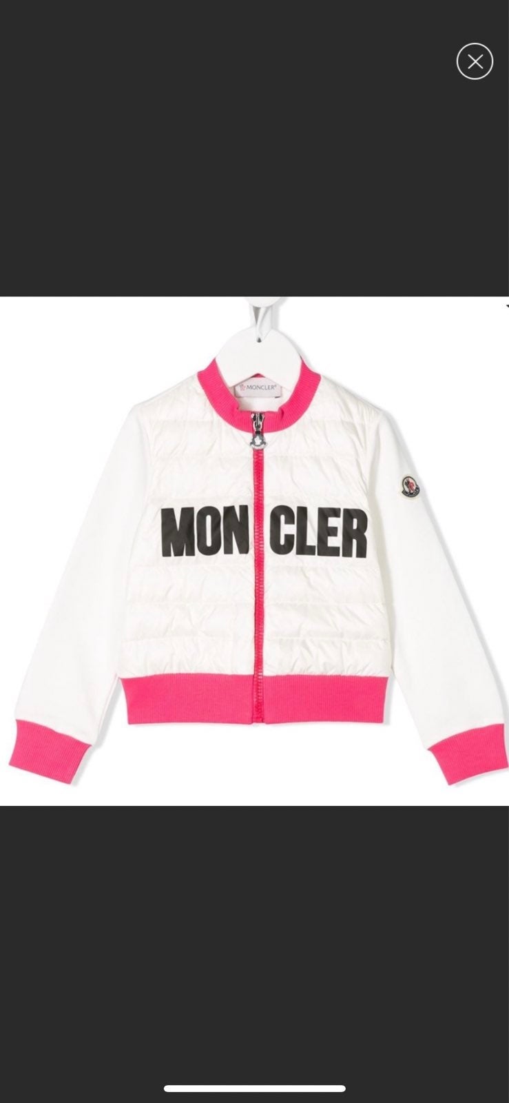 Moncler Maglia Quilted Zip Up Cardigan Sweatshirt Size 6 iuu.org.tr