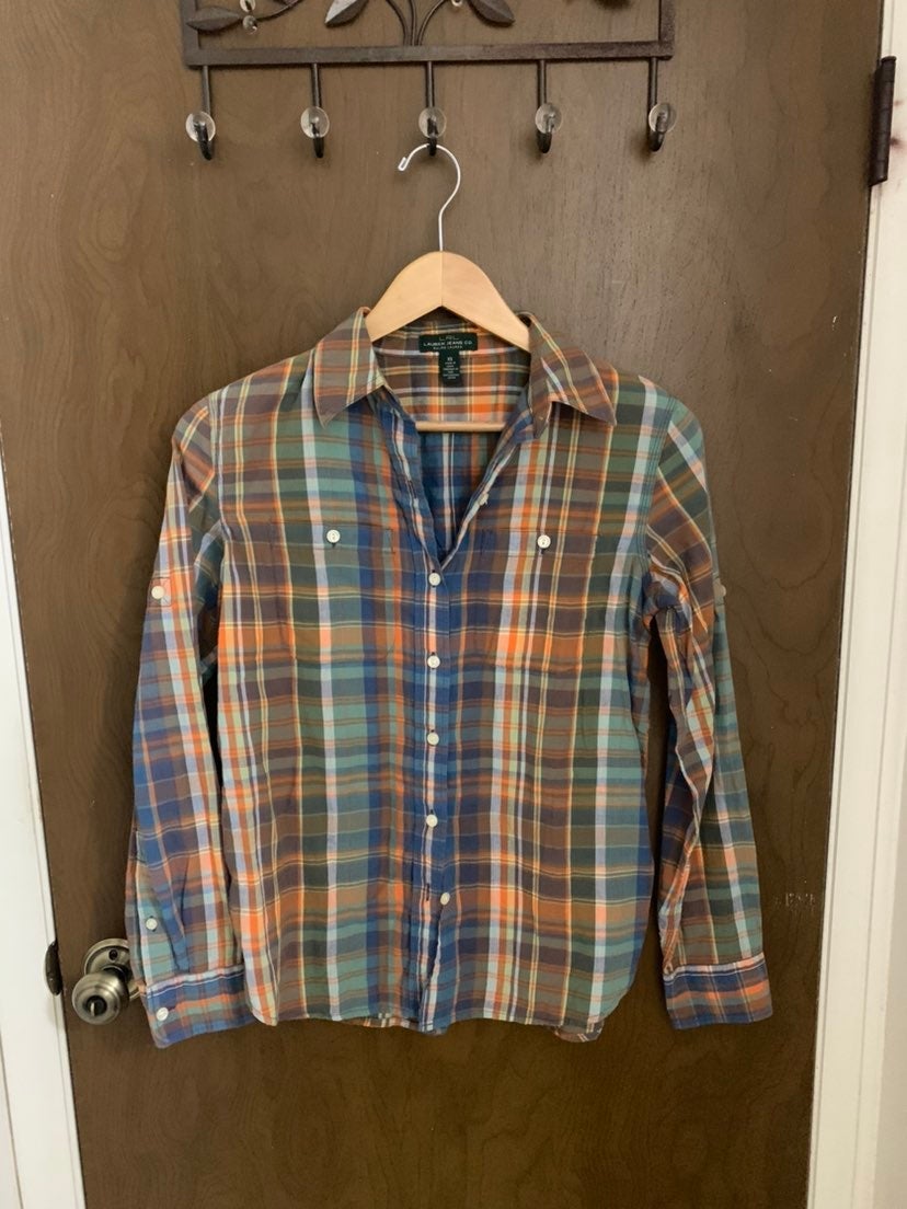 Lauren Jean Co. Plaid Button Down