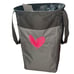 Thirty-One Stand Tall Bin Black Twill Stripe Pink Heart Storage Bin Organizer