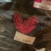Thirty-One Stand Tall Bin Black Twill Stripe Pink Heart Storage Bin Organizer