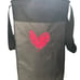 Thirty-One Stand Tall Bin Black Twill Stripe Pink Heart Storage Bin Organizer