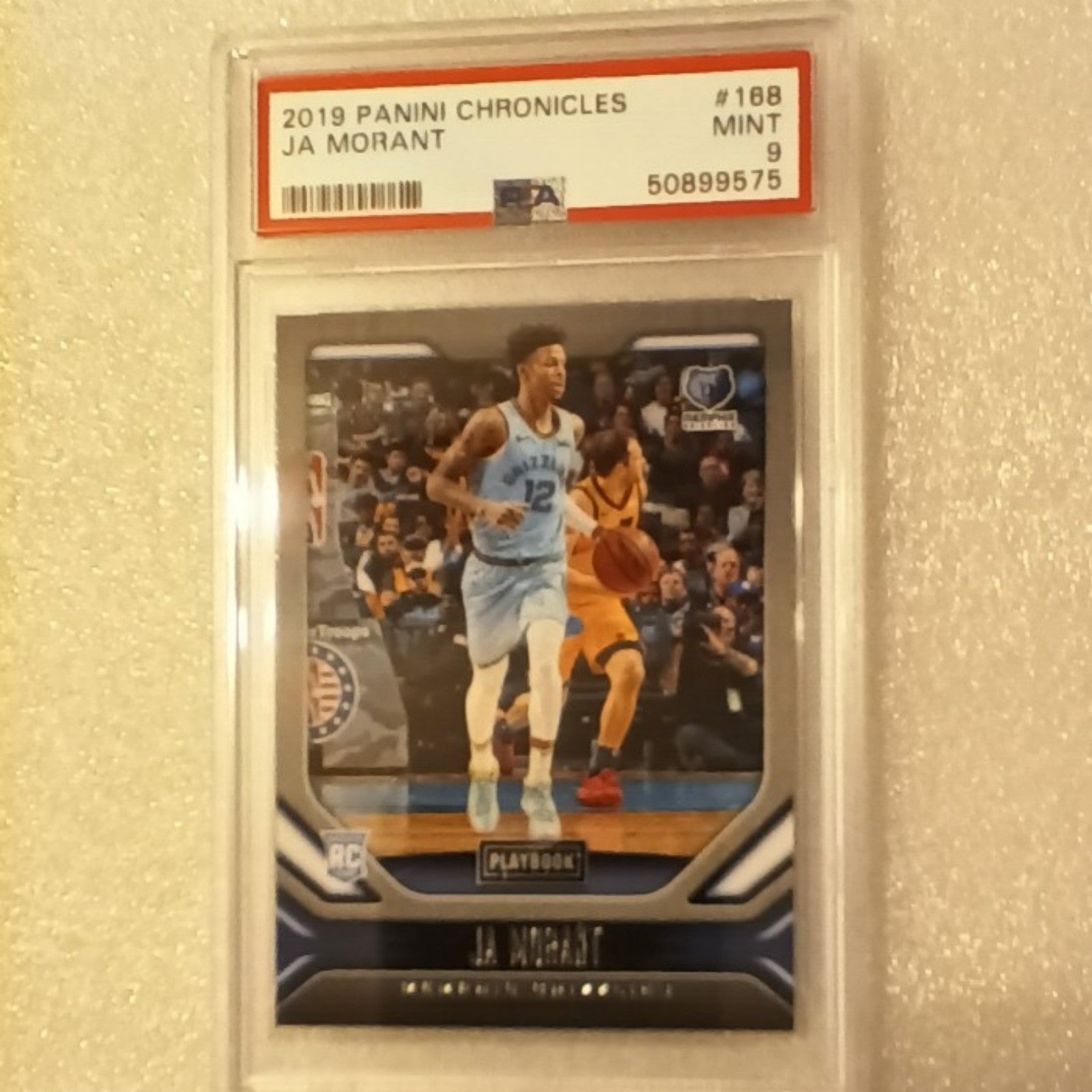 2019-20 Panini Chronicles Playbook Ja Morant RC Rookie Card Psa 9 Mint #168