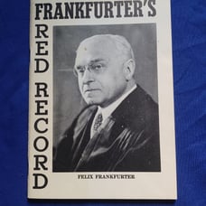 RARE: Frankfurter's Red Record Softcover Book First Edition