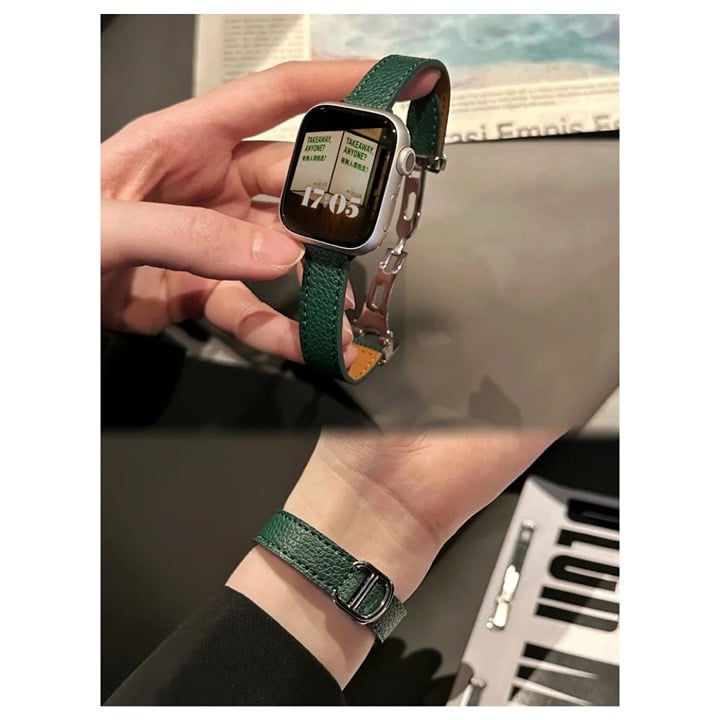 Only Band - Luxury Pu Leather Band for iWatch Ultra 49mm Strap Slim Women