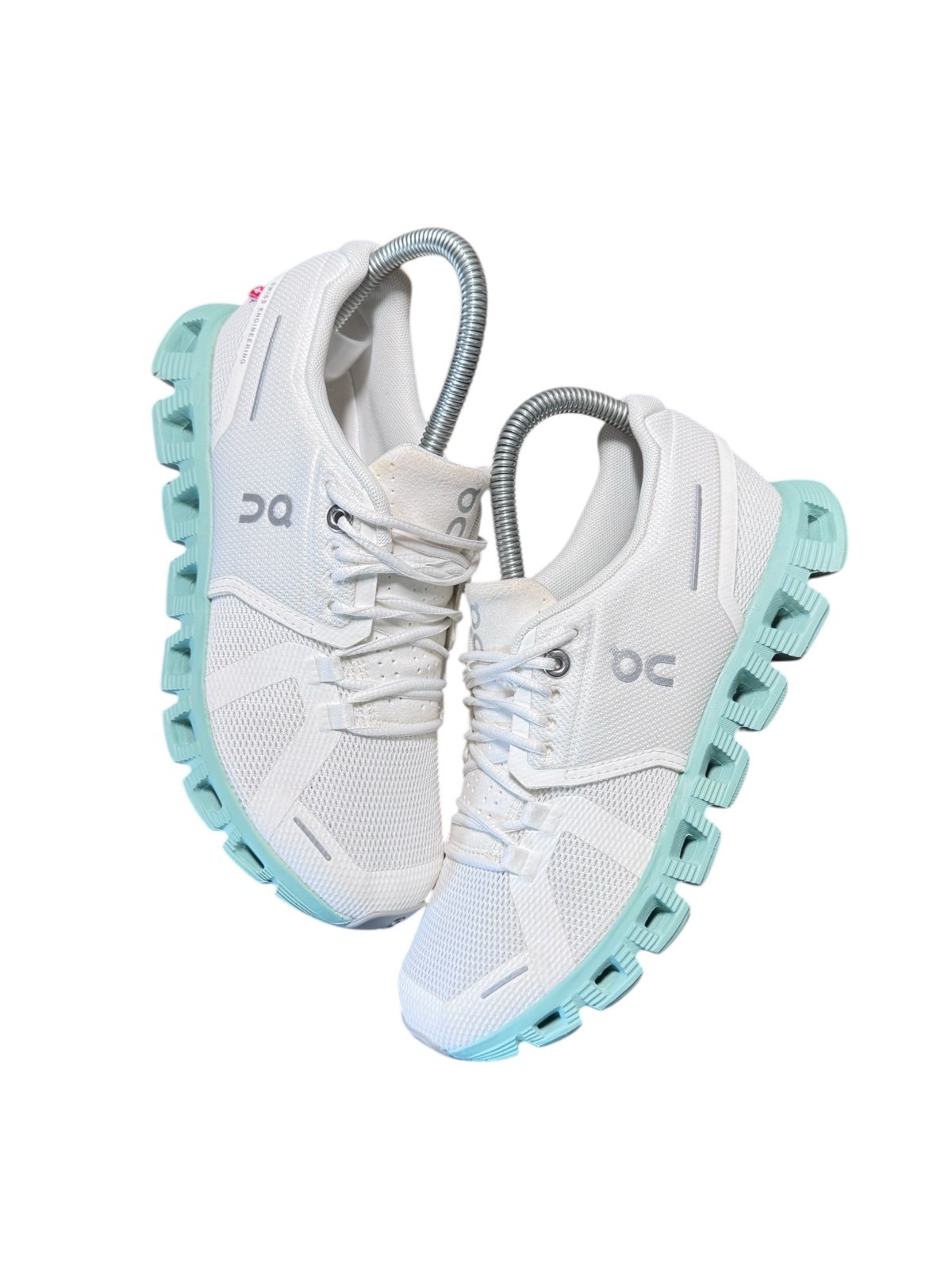 ON Brand Cloud 5 White/Creek Blue Women's size 6