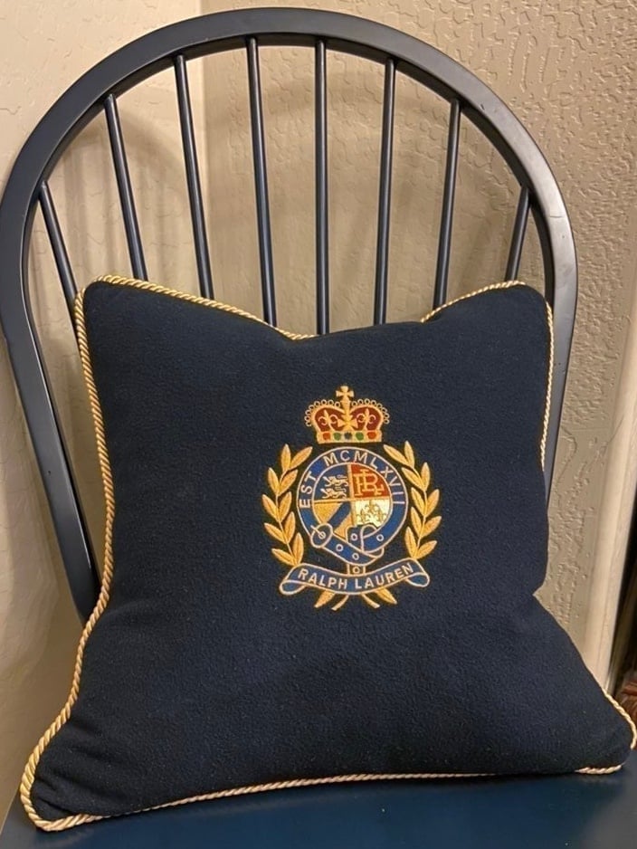 Vintage Collectable 90's Ralph Lauren throw pillow
