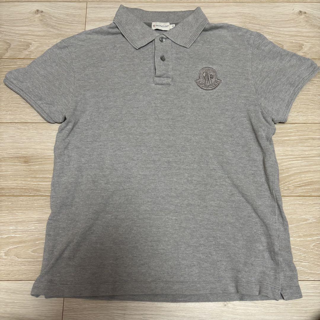 MONCLER Grey Polo Shirt Size S (Moncler)