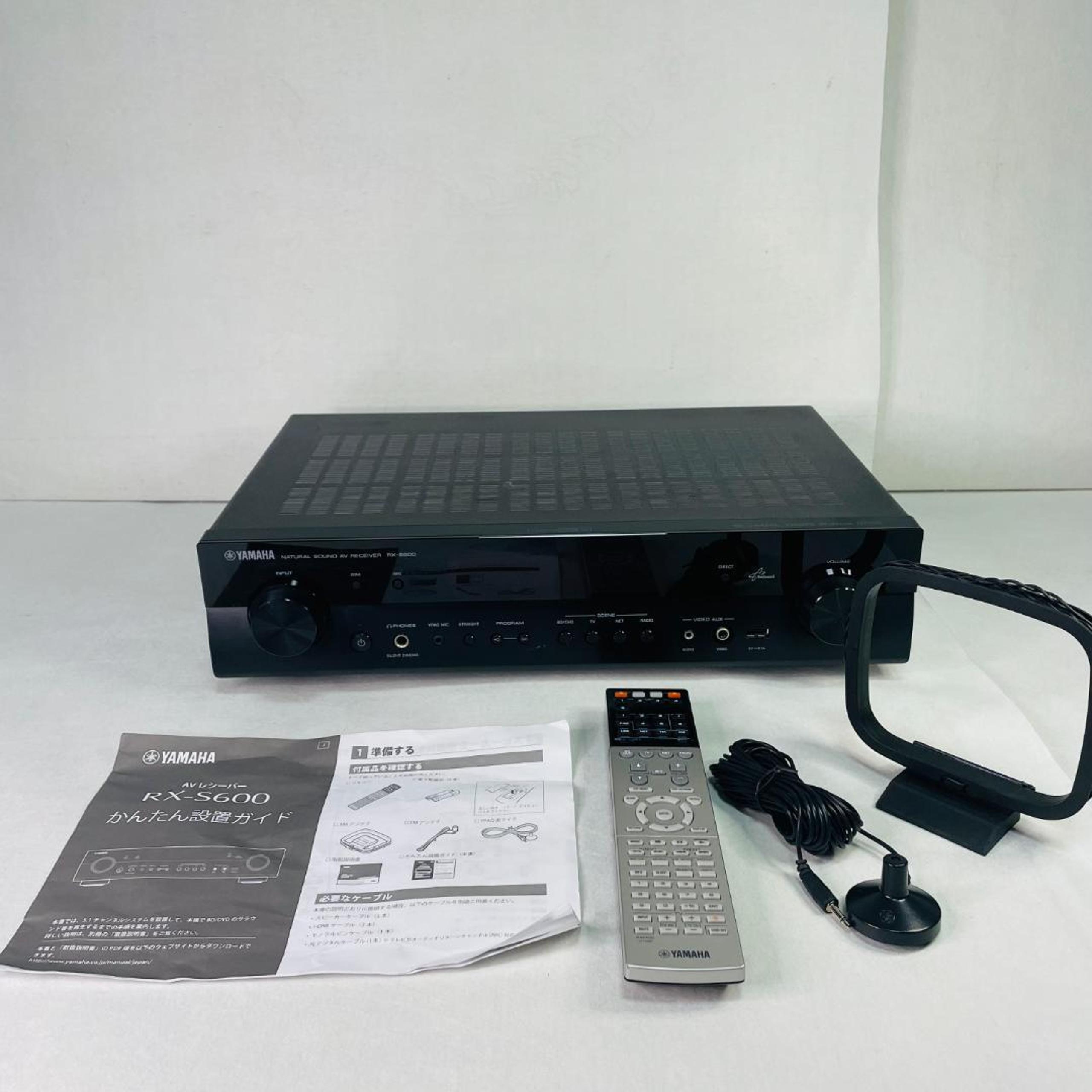 YAMAHA RX-S600 AV Receiver, Black