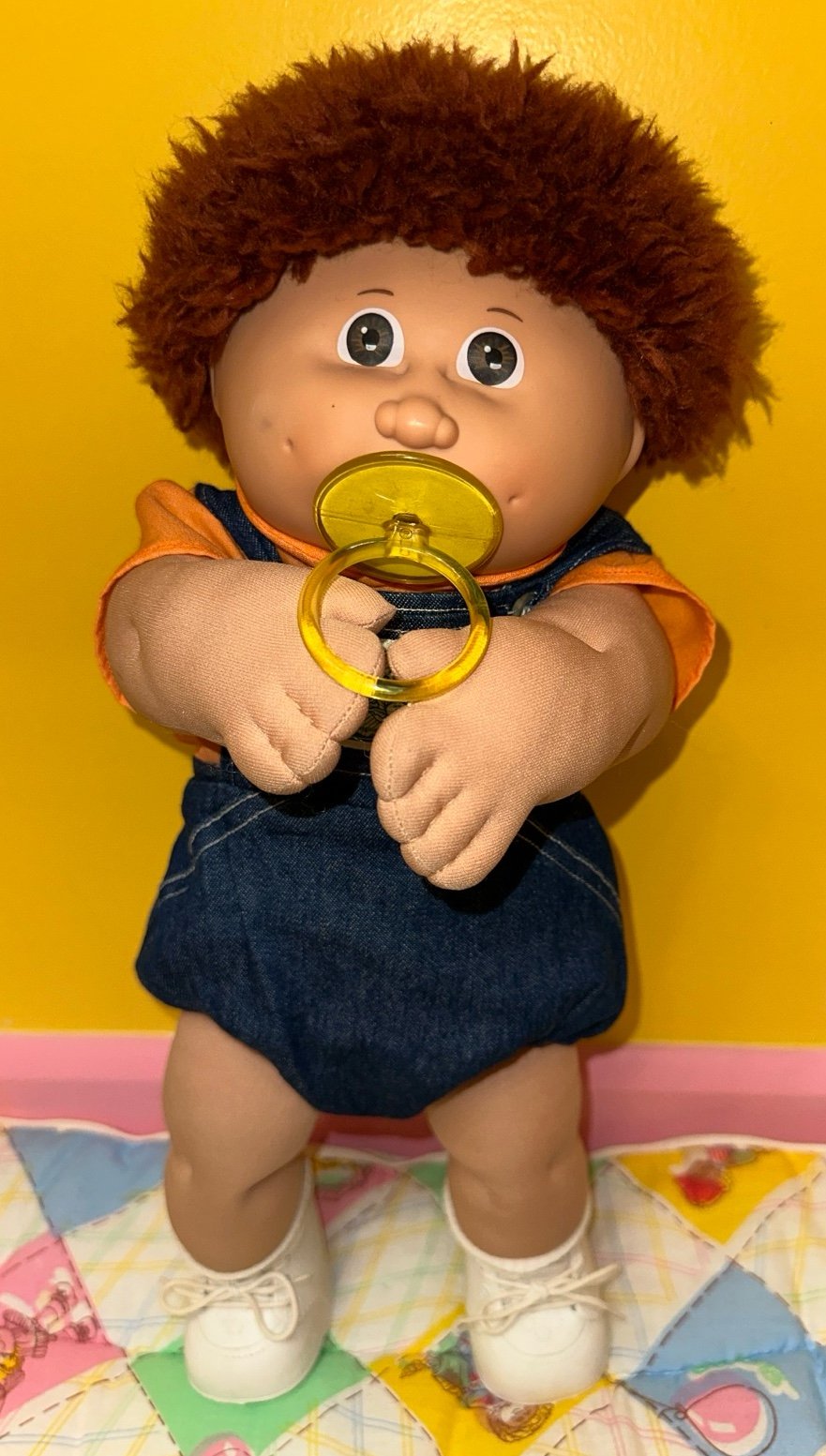 Vintage Cabbage Patch Kids Jesmar Boy Auburn Fuzzy Brown Eyes HM 4