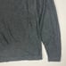 Northern Isles Men's Gray V-Neck Silk Cashmere Sweater Size Large Stripe