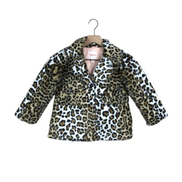 Cat & Jack Fuzzy Leopard Coat (4/5)