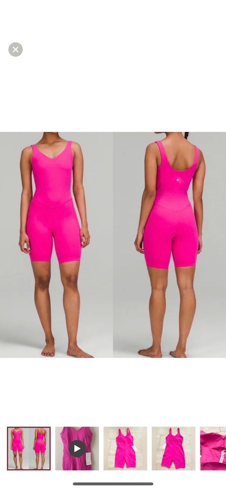 NWT Lululemon Align™ Bodysuit 8 ~SIZE 8 Sonic Pink