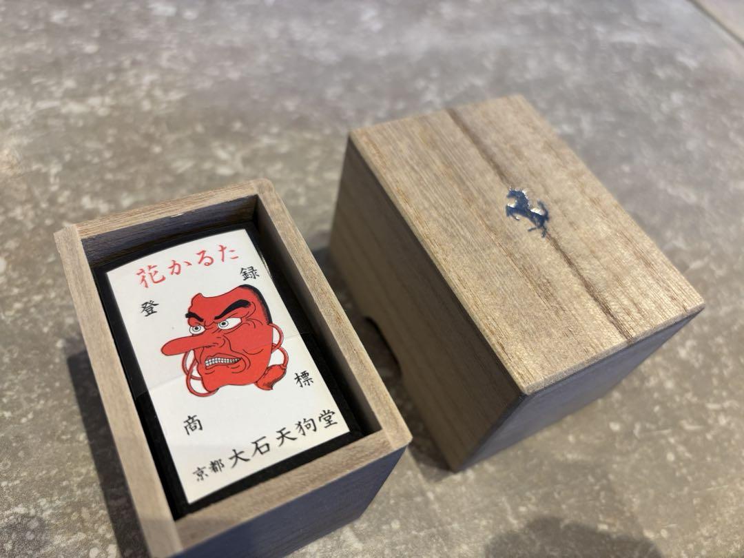 Ferrari Hanafuda Wooden Storage Box for Hanafuda Cards