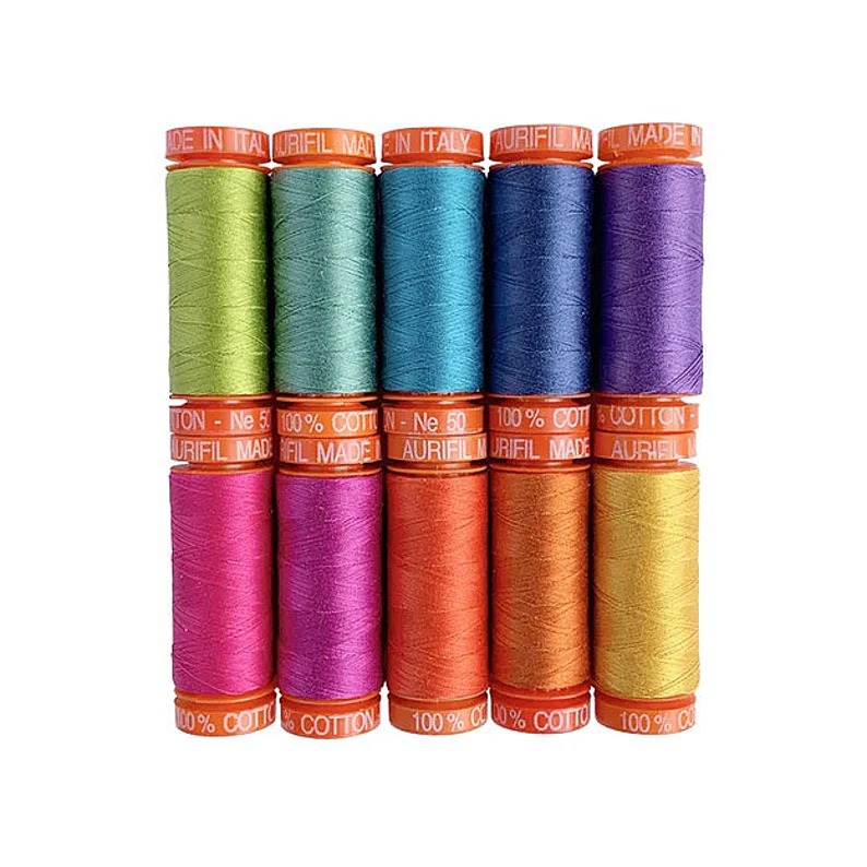 Aurifil Thread Dragon's Breath Designer Collections 10 SMALL SPOOLS COTTON 50wt