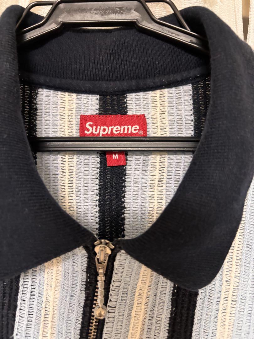 Supreme-Open-Knit-Stripe-Zip-