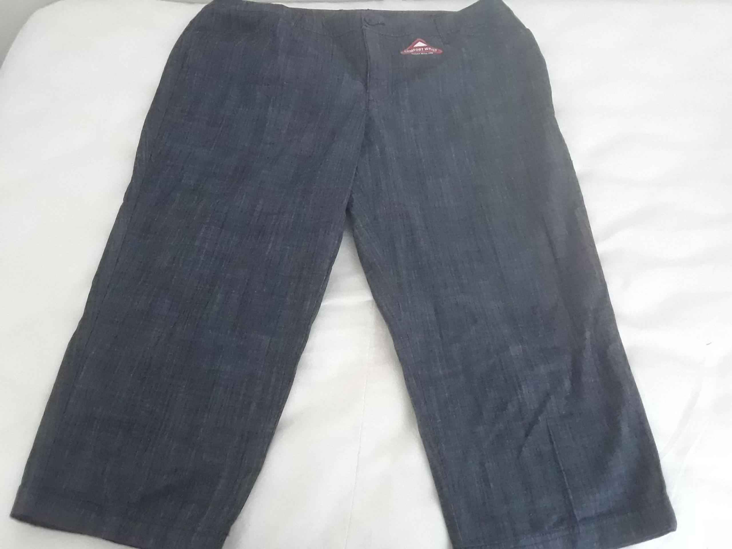 Dress denim crop pants