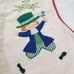 Vintage House of Hatten Christmas Stocking Victorian Boy With Flowers Applique