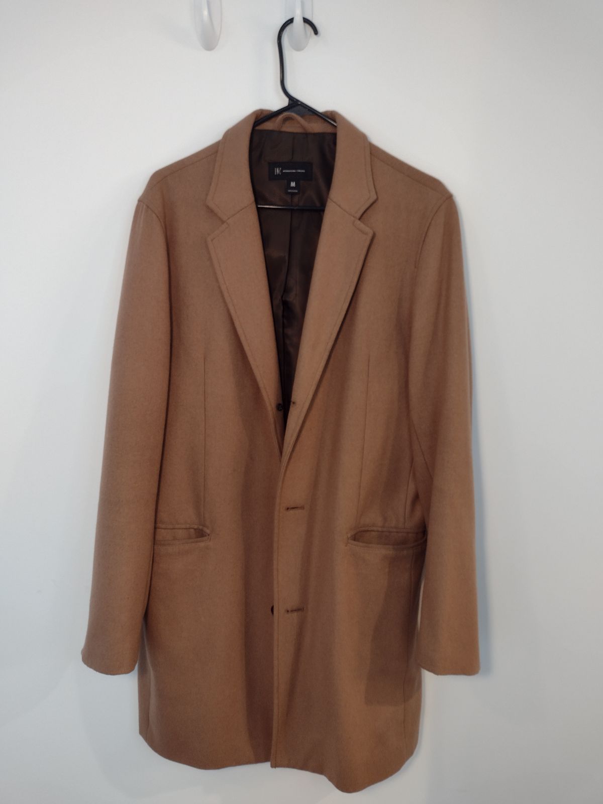MEDIUM SIZE TAN BROWN PEACOAT INC INTERNATIONAL CONCEPTS MACYS FREE SHIPPING FR