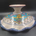 Vintage Handpainted Mexico Pottery Console Bowl - 7 T x 13.5 R
