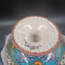 Vintage Handpainted Mexico Pottery Console Bowl - 7 T x 13.5 R