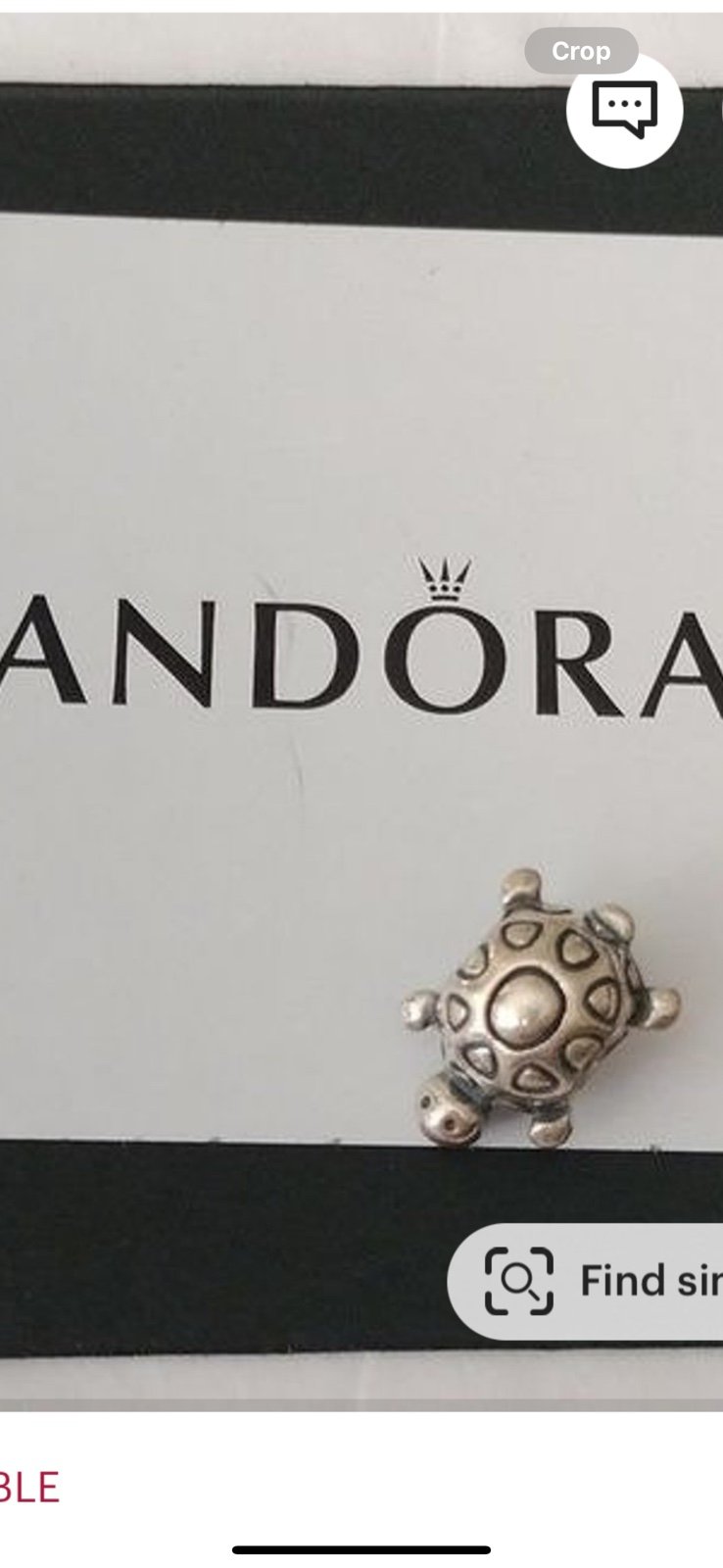 Pandora Retired Turtle Bead