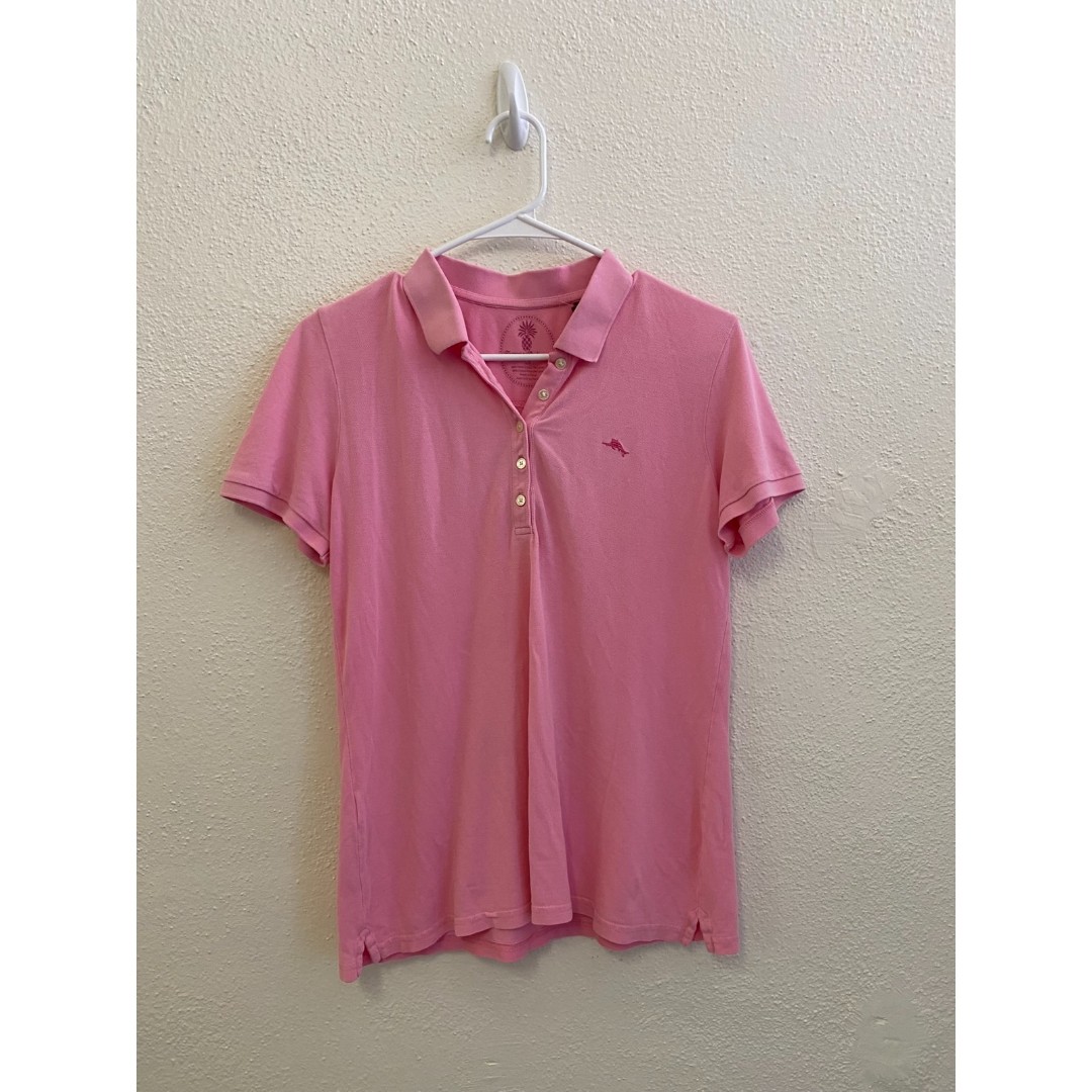 NWOT tommy bahama women's barbie baby pink golf top size s