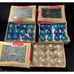Vtg Mercury Glass Feather Tree Christmas Ornaments Shiny Brite In Box! -A44