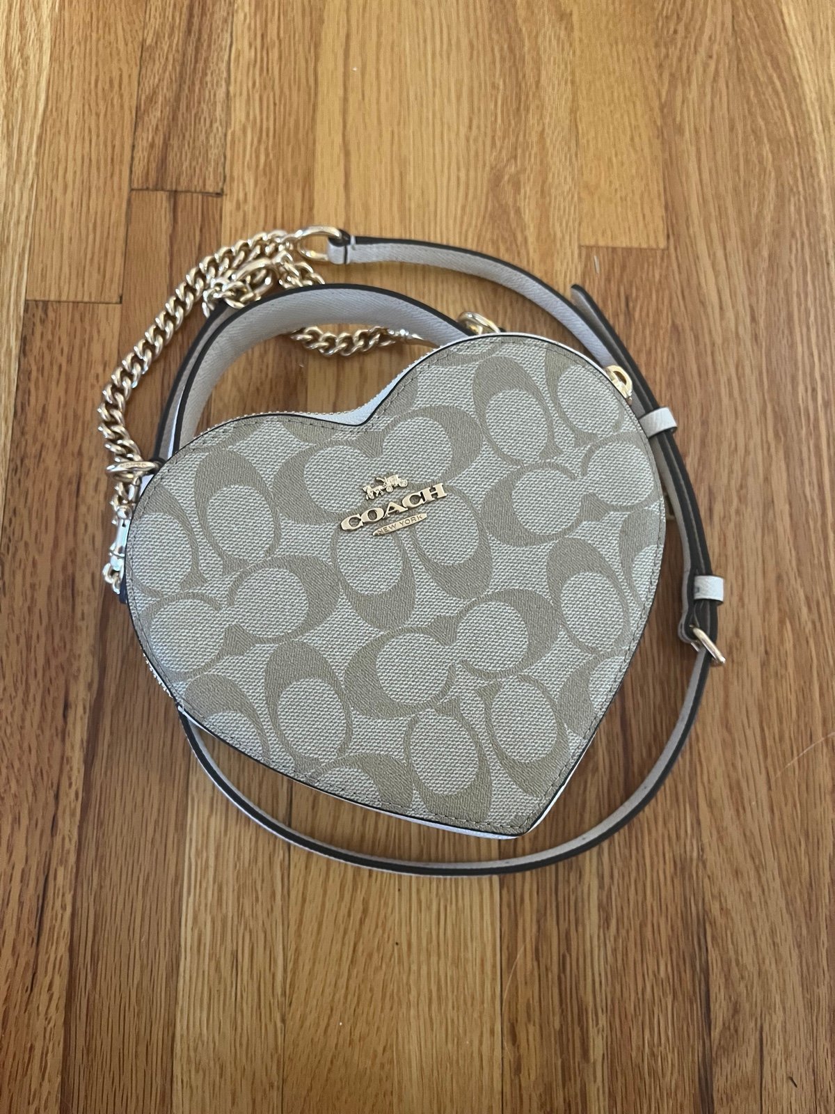 Coach crossbody heart purse