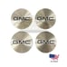 4 Pcs - GMC Brushed/Black Wheel Center Caps 2.25 Terrain 2018-2023