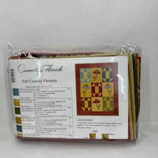Connecting Threads Fall Country Flowers Quilt Fabric Kit - 28.5 x 36
