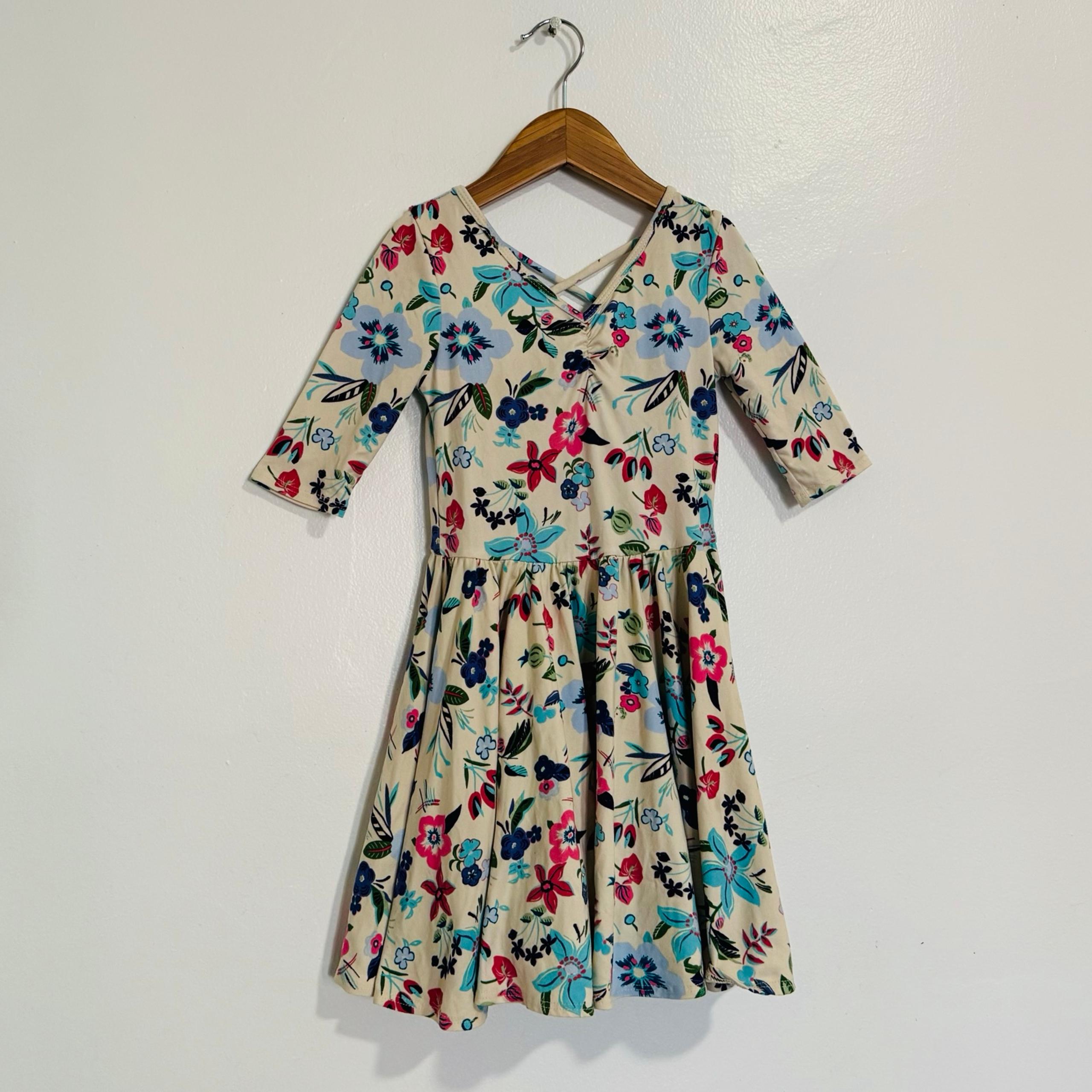 Dot Dot Smile Cream Floral Dress