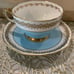 Vintage Adderley Multicolor Tea Cups Gold Gilt Floral Set Of 3