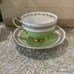 Vintage Adderley Multicolor Tea Cups Gold Gilt Floral Set Of 3