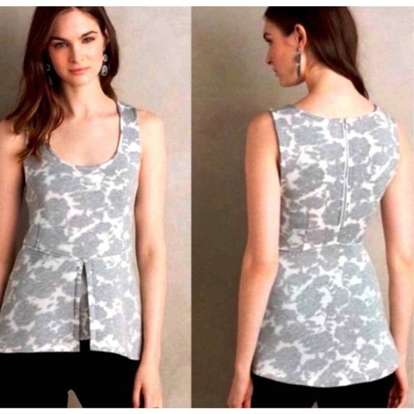 Anthropologie Scuba lace peplum top by Akemi + Kin small