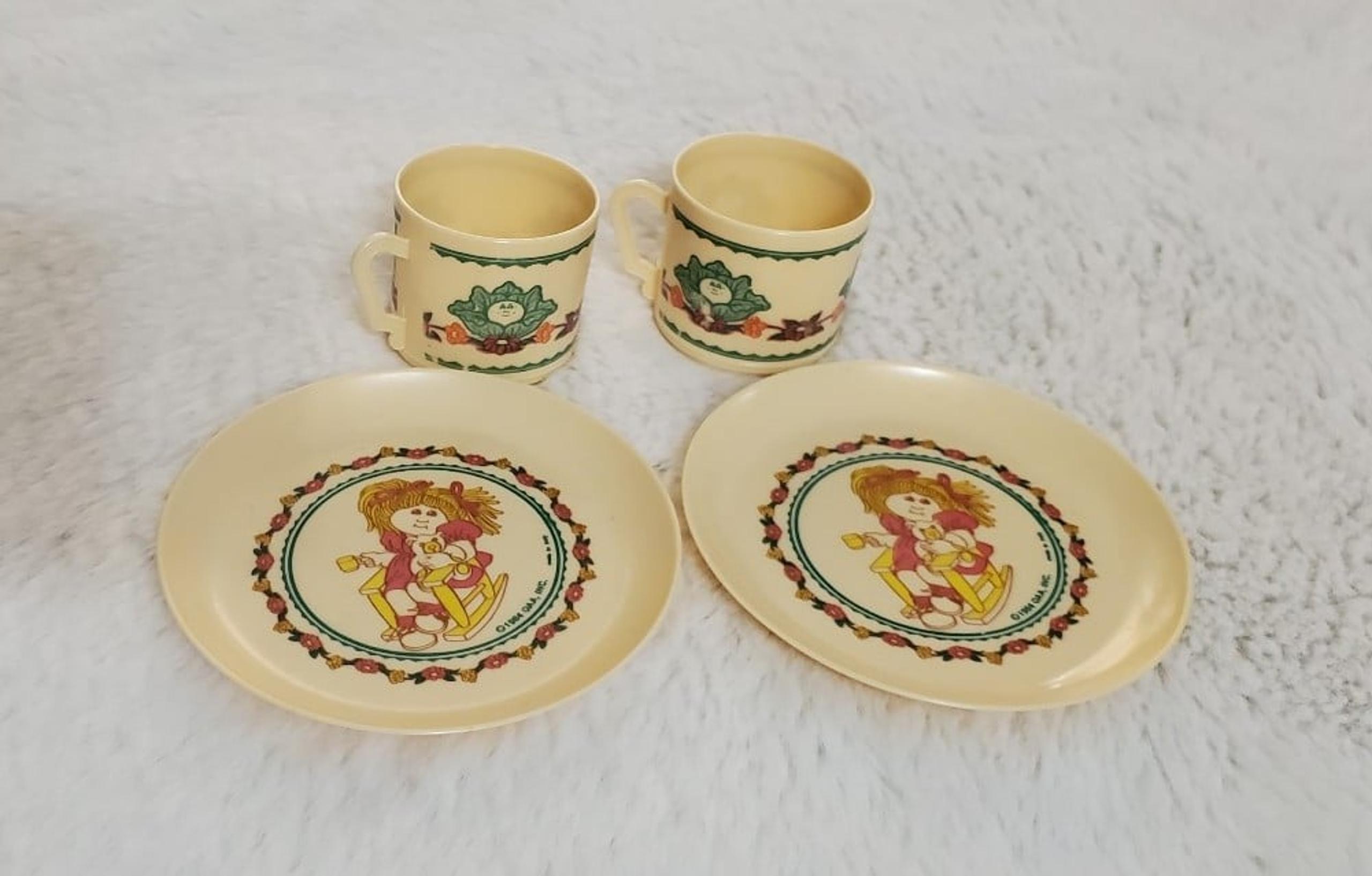 Vintage Cabbage Patch Kids 1984 Doll Tea Party Small Set