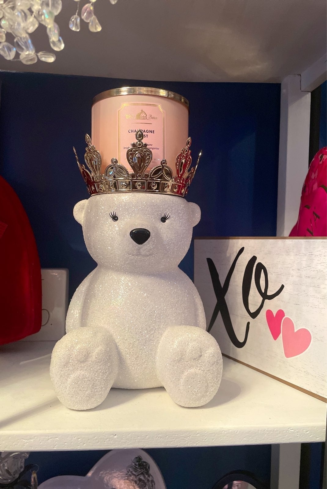 BBW Royal Polar Bear 3-Wick Candle Holder