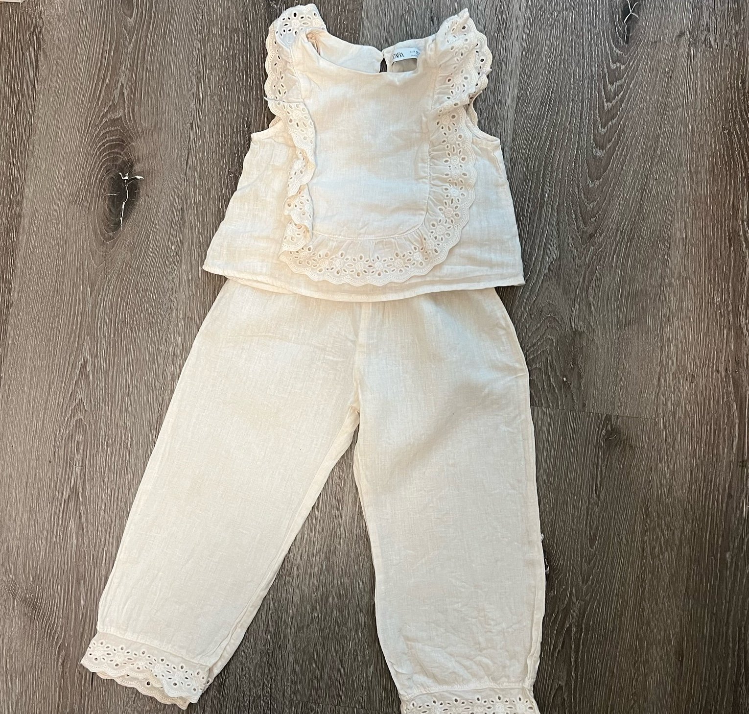 ZARA Linen set 4/5y