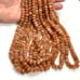 Sunstone Natural Gemstone Hand Carved Cantaloupe Shape Beads Strands