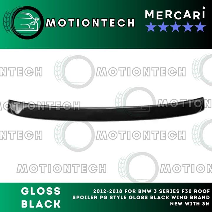 2012-2018 For BMW 3 Series F30 Roof Spoiler PG Style Gloss Black Wing Brand New