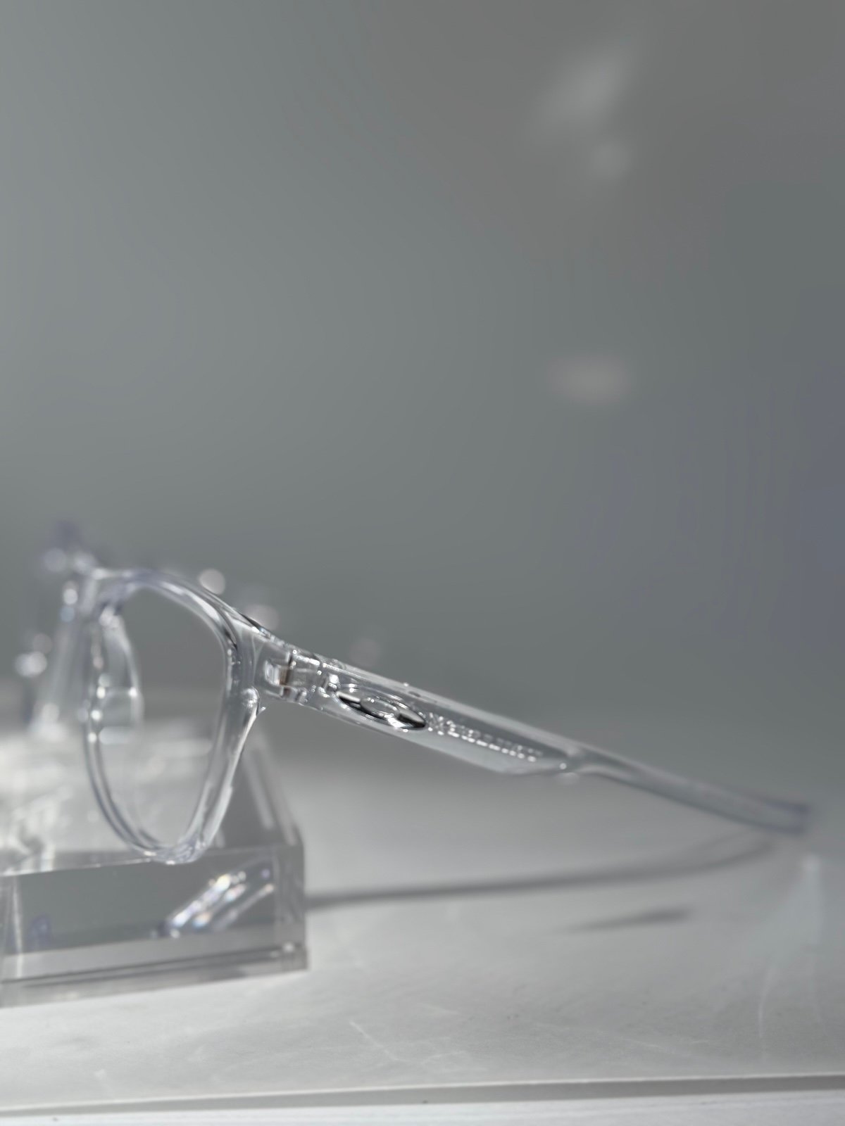 Oakley Trillbe X Clear Sunglasses Frames Only 52mm with silver icon