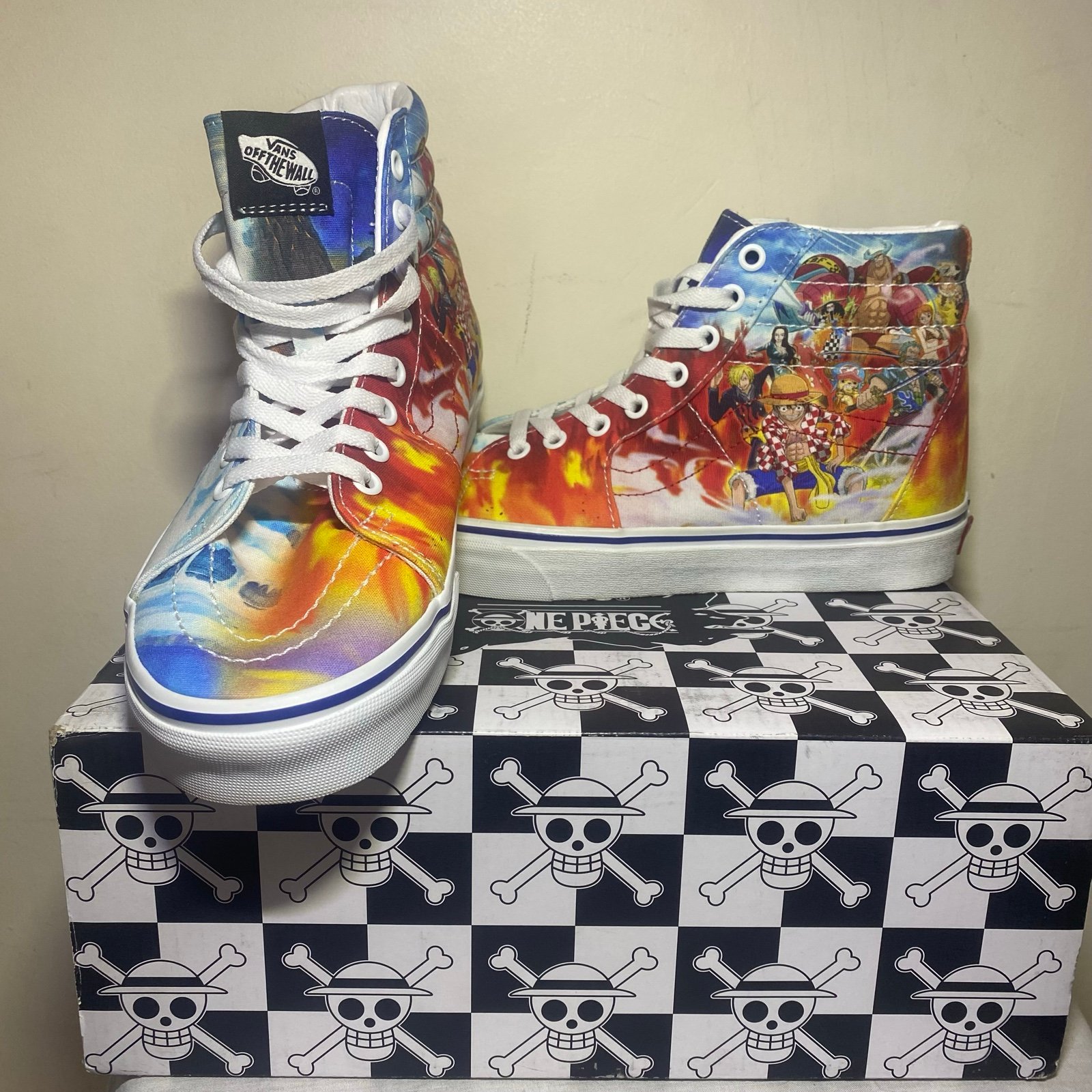 Vans X One Piece SK8 HI 'Punk Hazard' Limited Edition Sneakers Men's Sizes 8