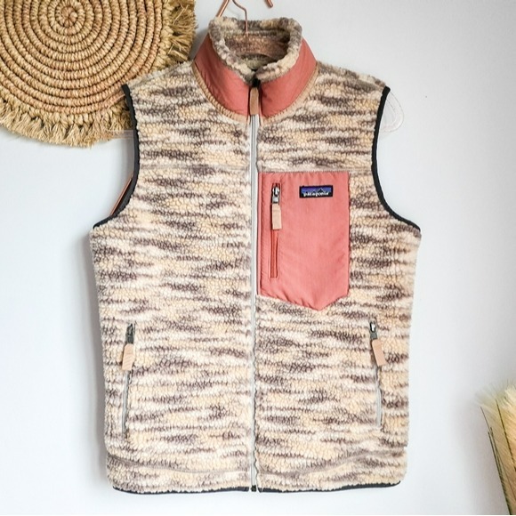 Patagonia Classic Retro-x Fleece Vest Space Dye Oatmeal Women's Size Medium