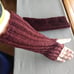 Claret Crochet Arm Warmers OSFA fingerless gloves premade stretchy punk