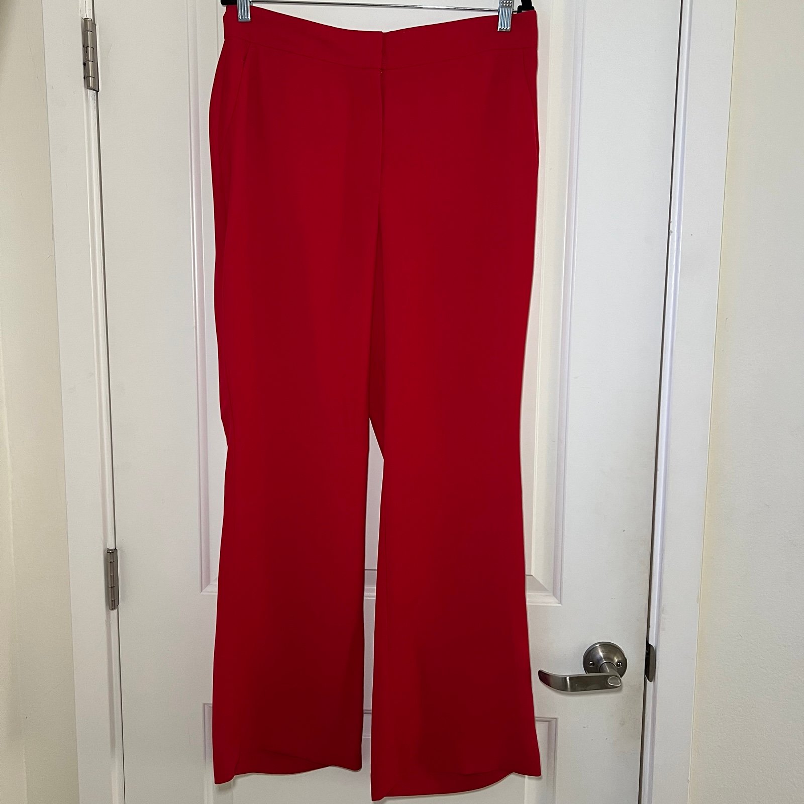 Ann Taylor Factory Red Wide-Leg Pants Size 10